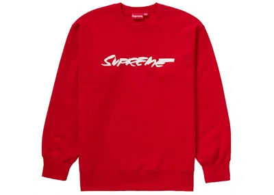 Pre-owned Supreme Men's  Futura Logo Crewneck Sweatshirt In Red