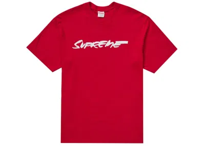 Pre-owned Supreme Men's  Futura Logo Tee Shirt In Red