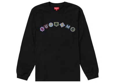 Pre-owned Supreme Men's  Geo Arc Long Sleeve Top In Black