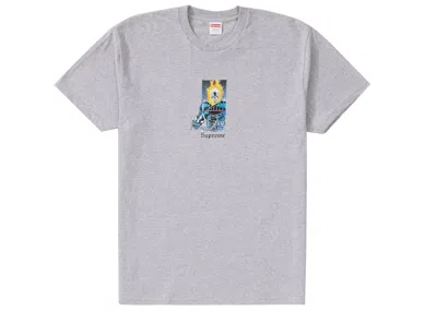 Pre-owned Supreme Men's  Ghost Rider Tee Shirt In Heather Grey