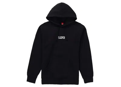 Pre-owned Supreme Men's  Gilbert & George Life Hooded Sweatshirt In Black