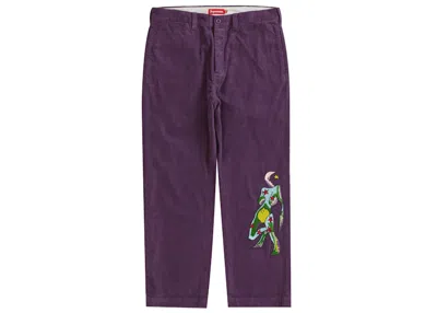 Pre-owned Supreme Men's  Gonz Corduroy Chino Pant In Purple