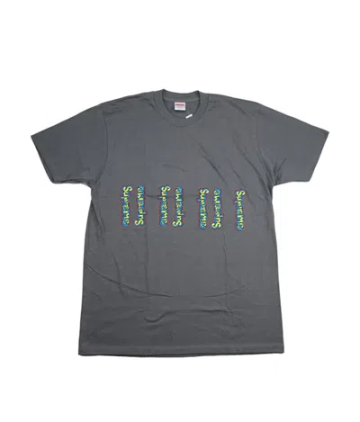 Pre-owned Supreme Men's  Gonz Logo Tee Shirt In Warm Grey In Gray