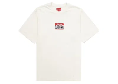 Pre-owned Supreme Men's  Gonz Nametag Short Sleeve Tee Shirt In Natural In Brown