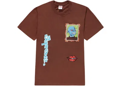 Pre-owned Supreme Men's  Gonz Portrait Tee Shirt In Brown