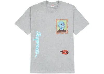 Pre-owned Supreme Men's  Gonz Portrait Tee Shirt In Heather Grey In Gray