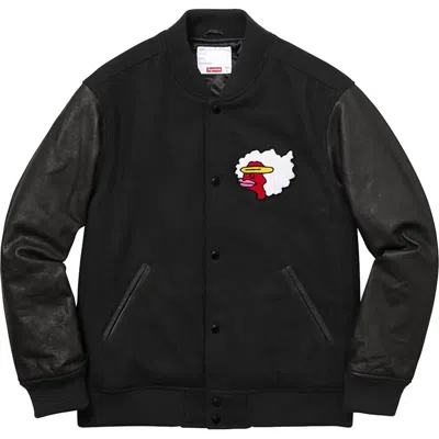 Pre-owned Supreme Men's  Gonz Ramm Varsity Jacket In Black
