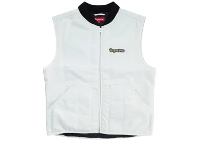 Pre-owned Supreme Men's  Gonz Shop Vest In White