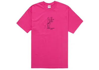 Pre-owned Supreme Men's  Gonz Tee Shirt (ss25) In Fuchsia