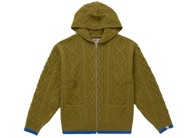 Pre-owned Supreme Men's  Goodenough Zip Up Hooded Sweater In Olive