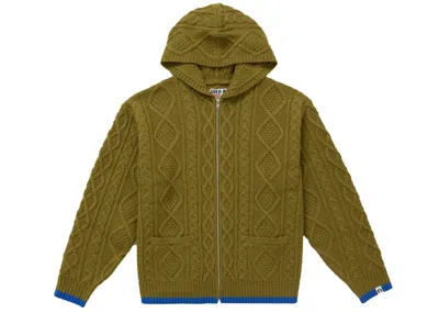 Pre-owned Supreme Men's  Goodenough Zip Up Hooded Sweater In Olive