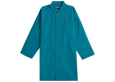 Pre-owned Supreme Men's  Gore Tex Overcoat In Teal In Blue