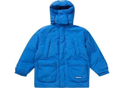 Pre-owned Supreme Men's  Goretex 700fill Down Parka Jacket (fw22) In Blue