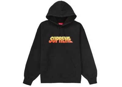 Pre-owned Supreme Men's  Gradient Hooded Sweatshirt In Black
