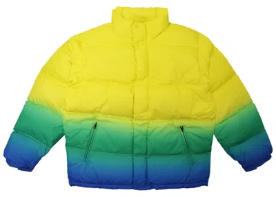 Pre-owned Supreme Men's  Gradient Puffy Jacket In Yellow