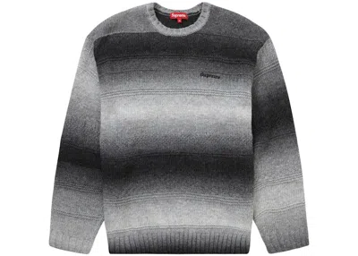 Pre-owned Supreme Men's  Gradient Stripe Sweater In Black