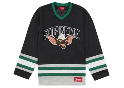 Pre-owned Supreme Men's  Gremlins Hockey Jersey In Black