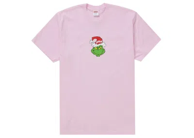 Pre-owned Supreme Men's  Grinch Tee Shirt In Light Pink