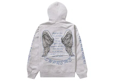 Pre-owned Supreme Men's  Guardian Hooded Sweatshirt In Ash Grey