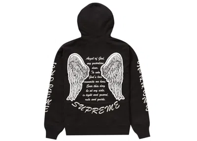 Pre-owned Supreme Men's  Guardian Hooded Sweatshirt In Black