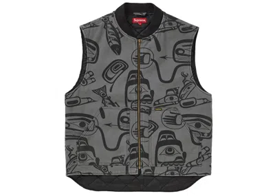 Pre-owned Supreme Men's  Haida Work Vest In Grey