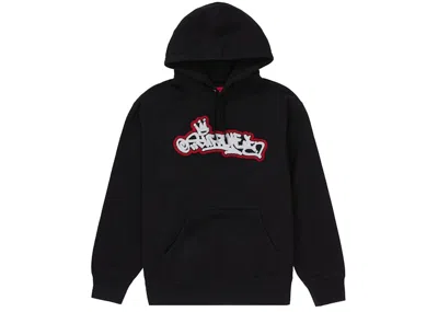 Pre-owned Supreme Men's  Handstyle Hooded Sweatshirt In Black