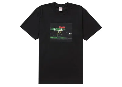 Pre-owned Supreme Men's  Hell Tee Shirt In Black