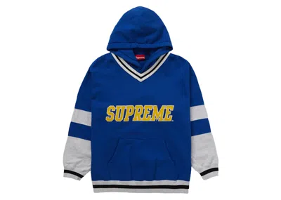 Pre-owned Supreme Men's  Hockey Hooded Sweatshirt In Royal