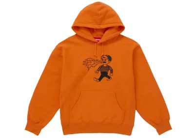 Pre-owned Supreme Men's  Homerun Hooded Sweatshirt In Orange