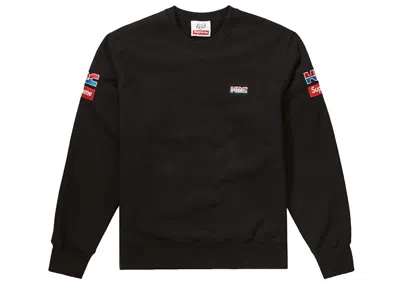 Pre-owned Supreme Men's  Honda Fox Racing Crewneck Sweatshirt In Black