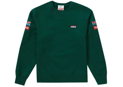 Pre-owned Supreme Men's  Honda Fox Racing Crewneck Sweatshirt In Dark Green