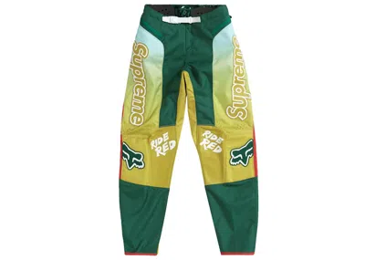 Pre-owned Supreme Men's  Honda Fox Racing Moto Pant In Moss