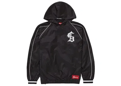 Pre-owned Supreme Men's  Hooded Warm Up Pullover In Black