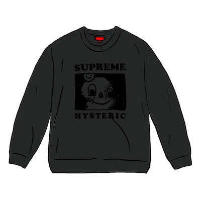 Pre-owned Supreme Men's  Hysteric Glamour Crewneck Sweatshirt In Black