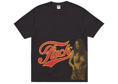Pre-owned Supreme Men's  Hysteric Glamour Fuck Tee Shirt In Black