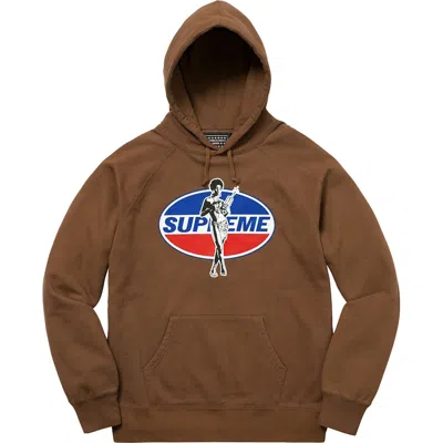 Pre-owned Supreme Men's  Hysteric Glamour Hoodie In Brown