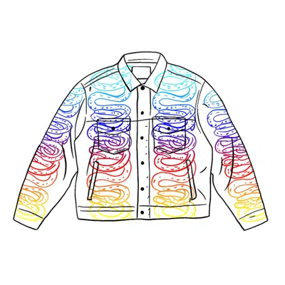 Pre-owned Supreme Men's  Hysteric Glamour Snake Denim Trucker Jacket In White