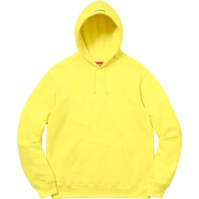 Pre-owned Supreme Men's  Illegal Business Hooded Sweatshirt In Lemon