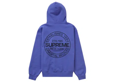 Pre-owned Supreme Men's  Immortal Hooded Sweatshirt In Violet In Purple