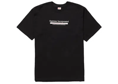 Pre-owned Supreme Men's  Inc. Tee Shirt In Black