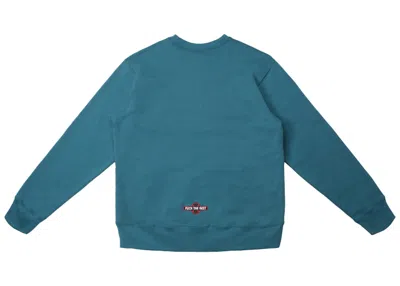 Pre-owned Supreme Men's  Independent Fuck The Rest Crewneck Sweatshirt In Dark Slate In Gray