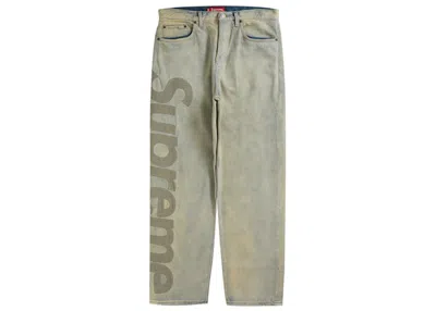 Pre-owned Supreme Men's  Inset Logo Jean In Dirty