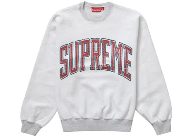Pre-owned Supreme Men's  Inside Out Crewneck Sweatshirt In Ash Grey In Gray