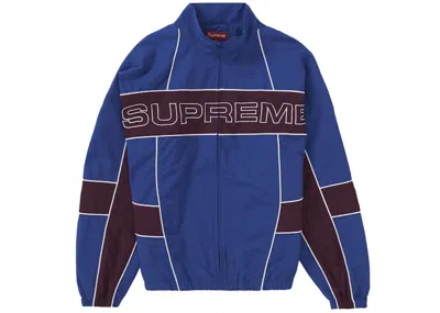 Pre-owned Supreme Men's  Jacquard Panel Track Jacket In Royal In Blue