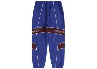 Pre-owned Supreme Men's  Jacquard Panel Track Pant In Royal In Blue