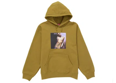Pre-owned Supreme Men's  Jane's Addiction Hooded Sweatshirt In Dark Mustard