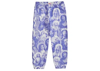 Pre-owned Supreme Men's  Jesus And Mary Sweatpant In Purple