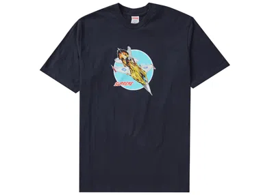 Pre-owned Supreme Men's  Jet Tee Shirt In Navy Blue