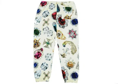Pre-owned Supreme Men's  Jewels Sweatpant In Cream In White