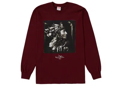 Pre-owned Supreme Men's  Joelpeter Witkin Harvest Long Sleeve Tee Shirt In Burgundy